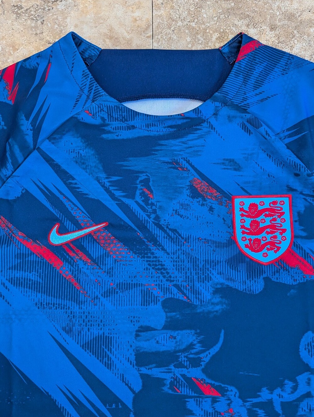 England World Cup Football Soccer Jersey  Nike Dri-Fit Adult Large Three Lions
